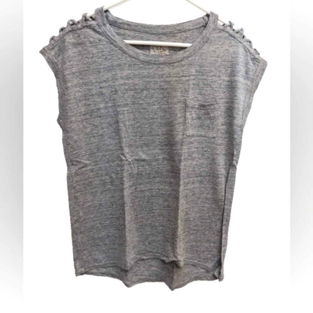 Chaser Noreena cutout detail linen top